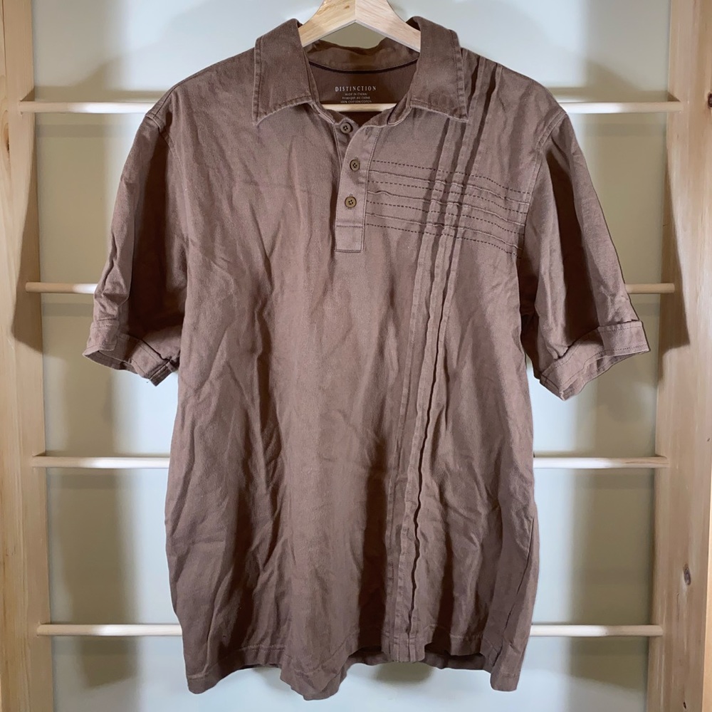 Vintage Distinction Quarter Button Shirt